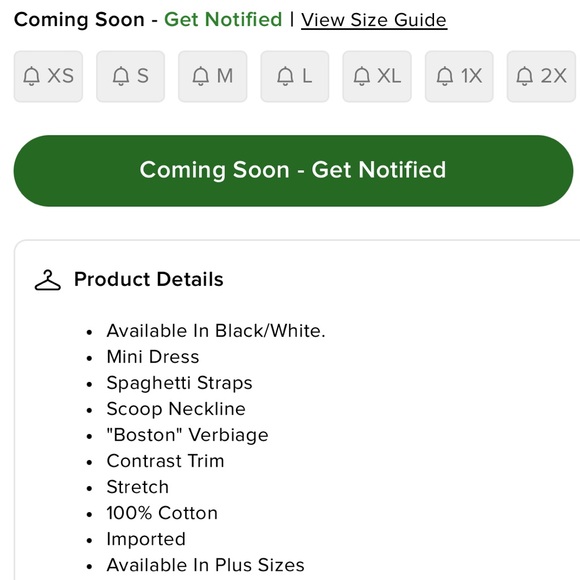 ~Boston Bound Chic Mini Dress - Black w/ White Trim~ - Picture 9 of 9